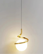 Plafonnier en verre structuré pour éclairage moderne du salon.