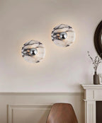 Suspension en verre pour éclairage décoratif intérieur moderne.