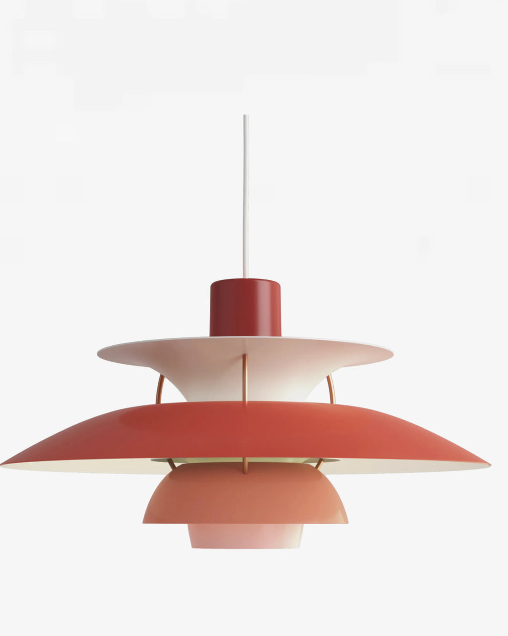 Suspension scandinave en aluminium avec structure en couches parfaite pour illuminer une table