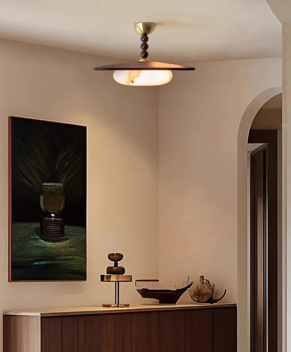 Suspension en verre pour éclairage décoratif intérieur moderne.