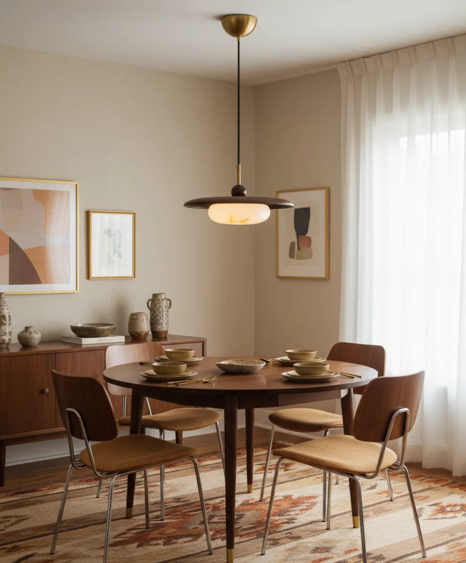 Suspension en verre moderne pour lampe design intérieure.